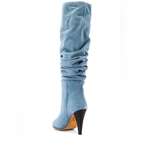 Nwt IRO Revolve Bailey Boot In Light Blue Suede Knee High Boot SIZE 36-6 - Picture 6 of 8